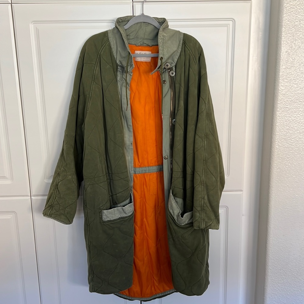 FreePeople Quilted knee length coat